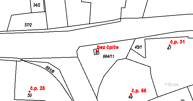 Nechanice 49796216 na parcele st. 87 v KÚ Lubno u Nechanic, Katastrální mapa
