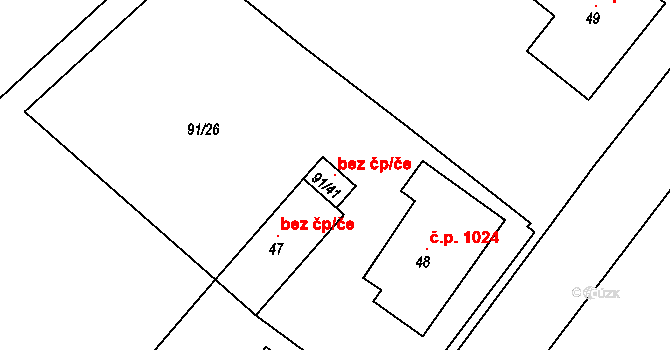 Kozlov 119360217 na parcele st. 91/41 v KÚ Kozlov u Velkého Újezdu, Katastrální mapa