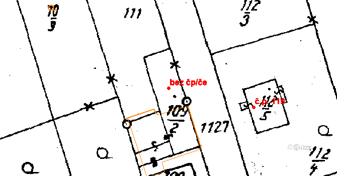 Dolní Heřmanice 40708217 na parcele st. 109/2 v KÚ Dolní Heřmanice, Katastrální mapa