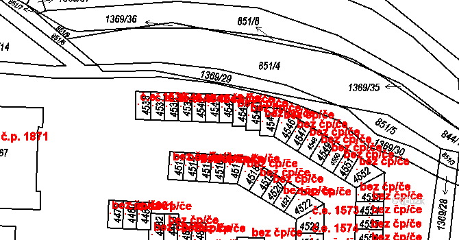 Blansko 41935217 na parcele st. 4542 v KÚ Blansko, Katastrální mapa