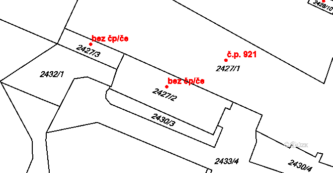 Krnov 42189217 na parcele st. 2427/2 v KÚ Opavské Předměstí, Katastrální mapa