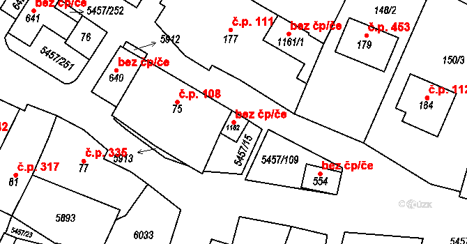 Polešovice 43439217 na parcele st. 1162 v KÚ Polešovice, Katastrální mapa
