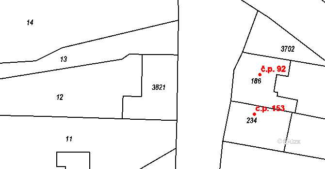 Lipník nad Bečvou 43827217 na parcele st. 21 v KÚ Loučka, Katastrální mapa