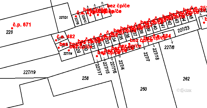 Velké Opatovice 44064217 na parcele st. 227/15 v KÚ Velké Opatovice, Katastrální mapa