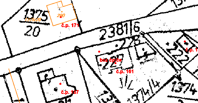 Těmice 48931217 na parcele st. 228 v KÚ Těmice u Kamenice nad Lipou, Katastrální mapa