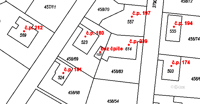 Jílové 82308217 na parcele st. 1227 v KÚ Jílové u Děčína, Katastrální mapa