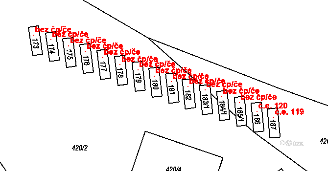Blažejov 125, Katastrální mapa