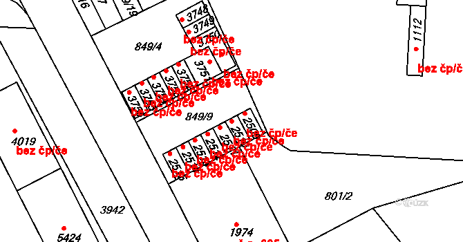 Chrudim 38038218 na parcele st. 2510 v KÚ Chrudim, Katastrální mapa