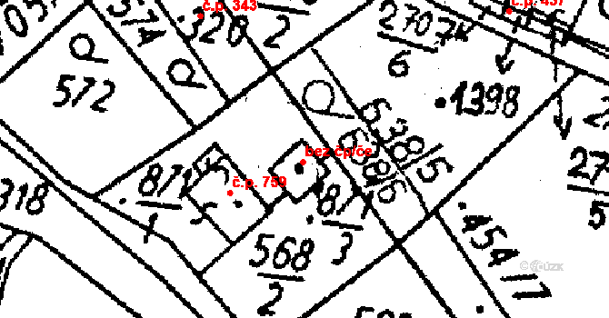 Kamenický Šenov 39757218 na parcele st. 871/3 v KÚ Kamenický Šenov, Katastrální mapa