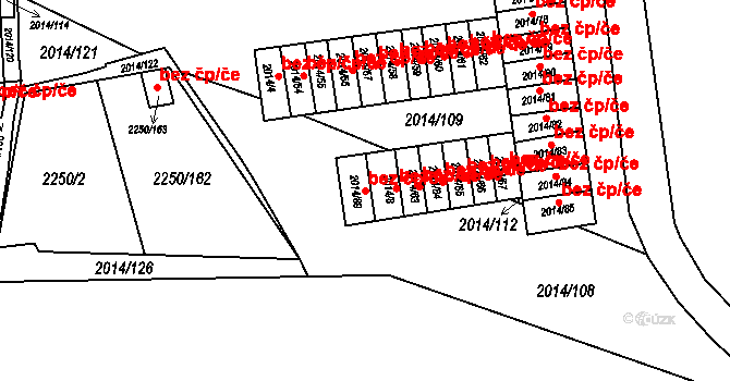 Litvínov 43656218 na parcele st. 2014/89 v KÚ Horní Litvínov, Katastrální mapa