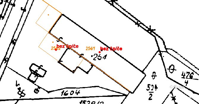 Bezdružice 44055218 na parcele st. 254/1 v KÚ Bezdružice, Katastrální mapa