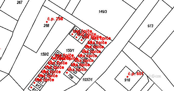 Chrast 47701218 na parcele st. 708 v KÚ Chrast, Katastrální mapa