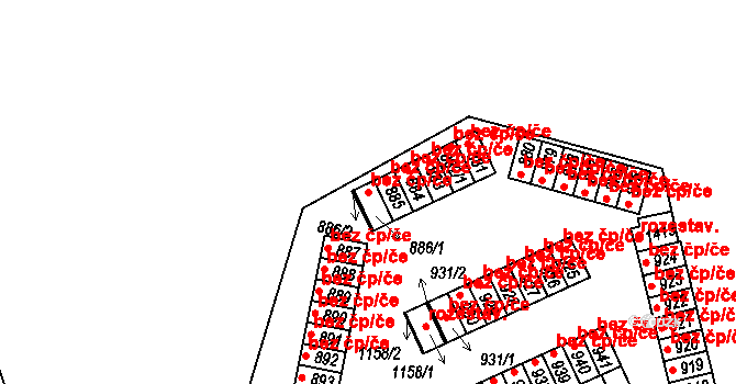 Zliv 41593219 na parcele st. 886/1 v KÚ Zliv u Českých Budějovic, Katastrální mapa