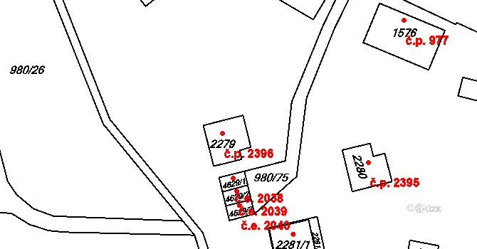 Zlín 47802219 na parcele st. 8126 v KÚ Zlín, Katastrální mapa