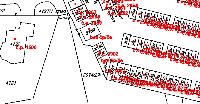 Havířov 48745219 na parcele st. 3014/3 v KÚ Bludovice, Katastrální mapa