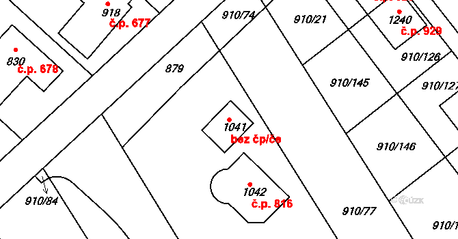 Sezemice 49451219 na parcele st. 1041 v KÚ Sezemice nad Loučnou, Katastrální mapa