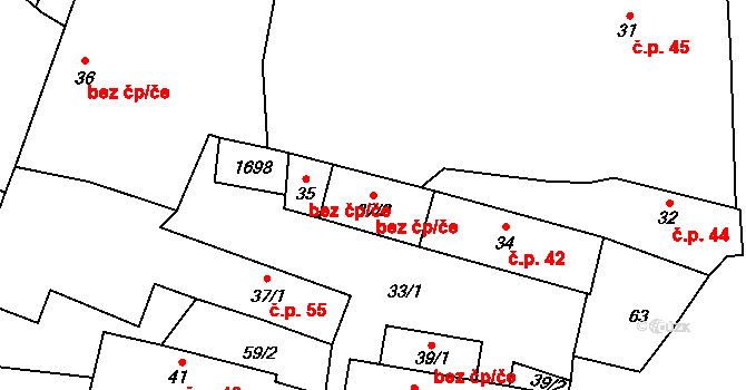 Lnáře 50445219 na parcele st. 37/2 v KÚ Lnáře, Katastrální mapa