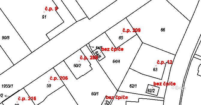 Košťálov 119541220 na parcele st. 64/6 v KÚ Košťálov, Katastrální mapa