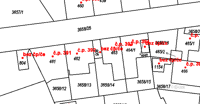 Horní Jiřetín 38019221 na parcele st. 805 v KÚ Horní Jiřetín, Katastrální mapa