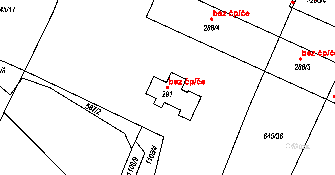 Prasek 41531221 na parcele st. 291 v KÚ Prasek, Katastrální mapa