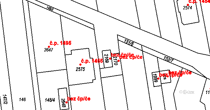 Kojetín 43811221 na parcele st. 2169 v KÚ Kojetín, Katastrální mapa