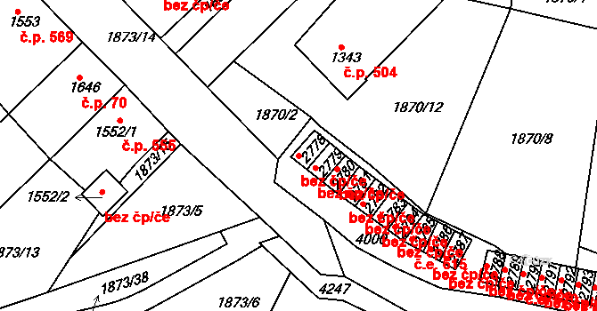 Havlíčkův Brod 44514221 na parcele st. 2778 v KÚ Havlíčkův Brod, Katastrální mapa