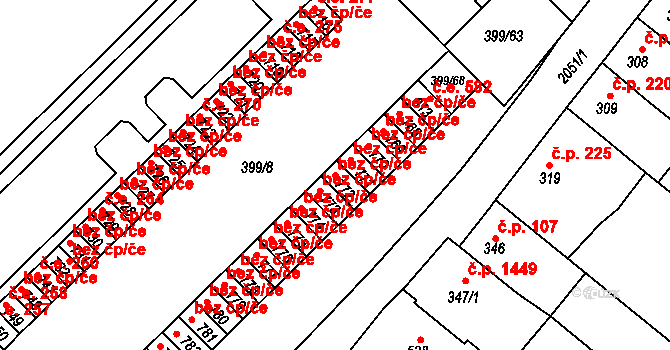 Uherské Hradiště 43298222 na parcele st. 772 v KÚ Mařatice, Katastrální mapa