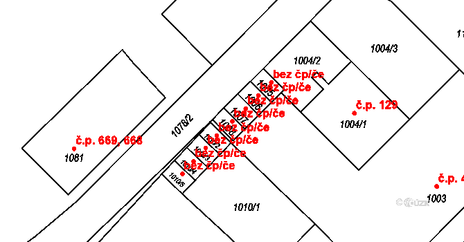 Odry 44884222 na parcele st. 1008 v KÚ Odry, Katastrální mapa