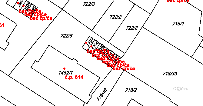 Chlumec nad Cidlinou 38071223 na parcele st. 1800 v KÚ Chlumec nad Cidlinou, Katastrální mapa