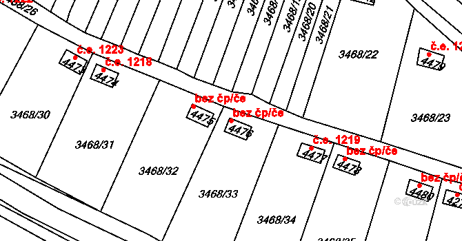 Rakovník 38609223 na parcele st. 4476 v KÚ Rakovník, Katastrální mapa