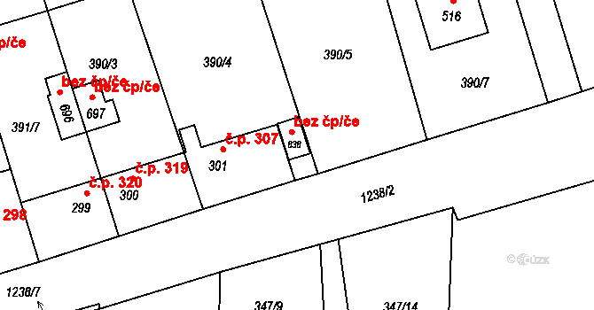 Mořkov 41652223 na parcele st. 838 v KÚ Mořkov, Katastrální mapa