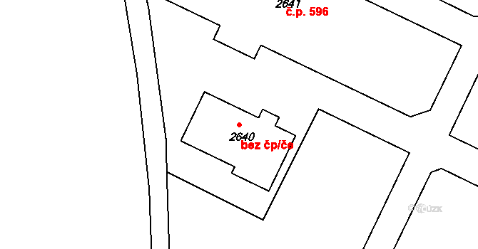 Děčín 47247223 na parcele st. 2640 v KÚ Děčín, Katastrální mapa