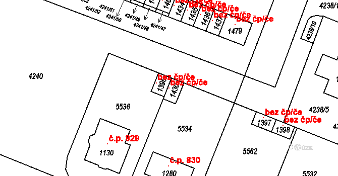 Jevíčko 102740224 na parcele st. 1430 v KÚ Jevíčko-předměstí, Katastrální mapa