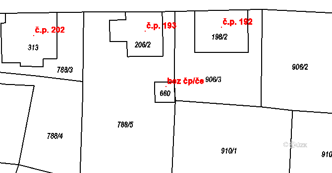 Horní Podluží 120467224 na parcele st. 660 v KÚ Horní Podluží, Katastrální mapa