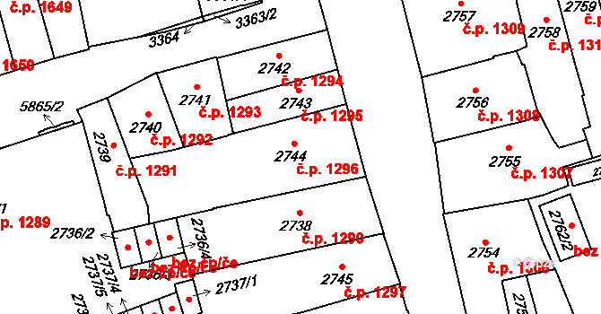Jihlava 1296 na parcele st. 2744 v KÚ Jihlava, Katastrální mapa