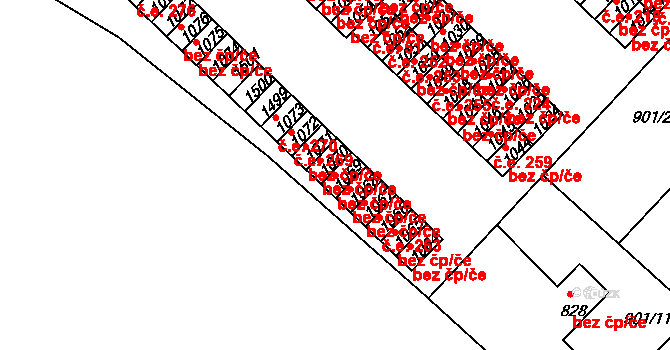 Pacov 43130224 na parcele st. 1069 v KÚ Pacov, Katastrální mapa