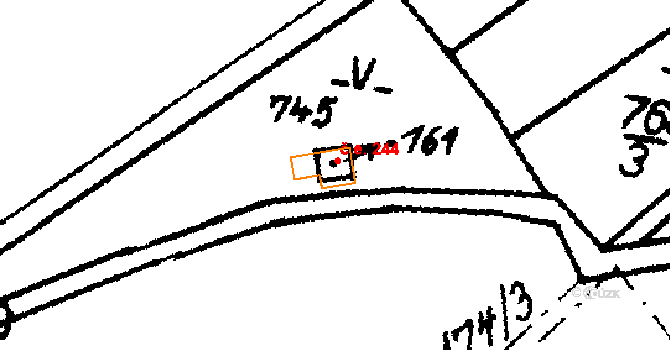 Zdobnice 244 na parcele st. 161 v KÚ Kunčina Ves u Zdobnice, Katastrální mapa
