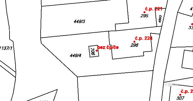 Dlouhá Třebová 94919224 na parcele st. 706 v KÚ Dlouhá Třebová, Katastrální mapa