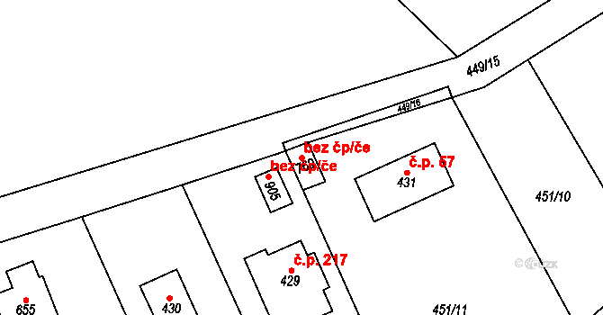 Čisovice 41437225 na parcele st. 769 v KÚ Čisovice, Katastrální mapa