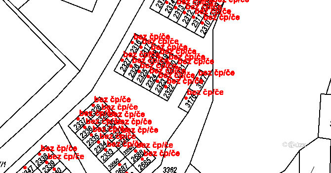 Česká Třebová 39051226 na parcele st. 2322 v KÚ Česká Třebová, Katastrální mapa