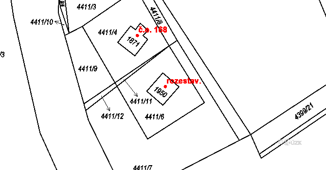 Vizovice 170, Katastrální mapa