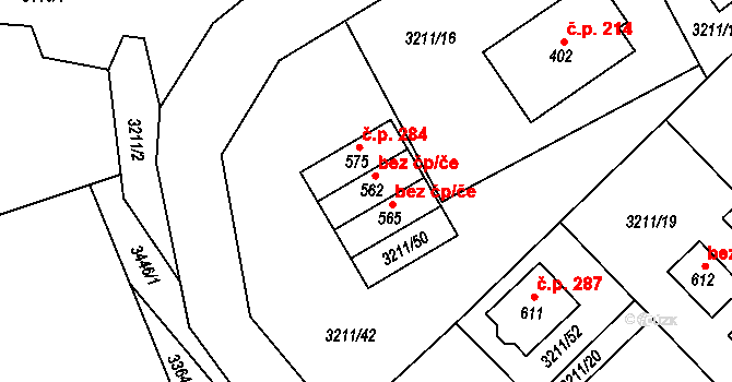 Lačnov 41382226 na parcele st. 565 v KÚ Lačnov, Katastrální mapa