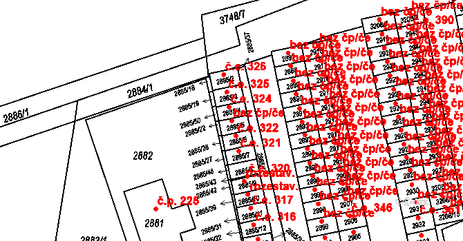 Orlová 41735226 na parcele st. 2885/5 v KÚ Horní Lutyně, Katastrální mapa