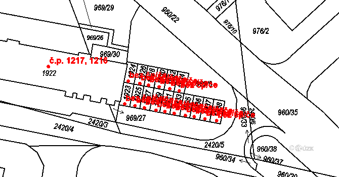 Ústí nad Orlicí 41839226 na parcele st. 1932 v KÚ Ústí nad Orlicí, Katastrální mapa
