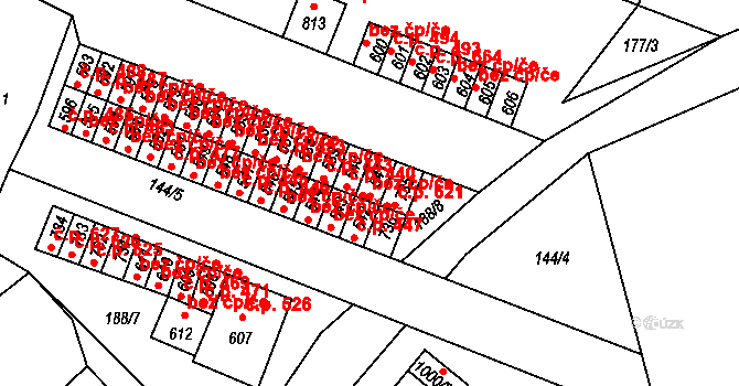Černovice 452, Katastrální mapa