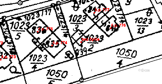 Libina 38996227 na parcele st. 5380 v KÚ Horní Libina, Katastrální mapa
