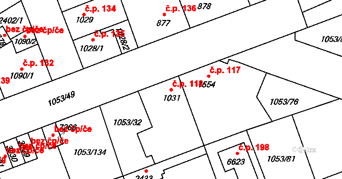 Beroun-Zavadilka 118, Beroun na parcele st. 1031 v KÚ Beroun, Katastrální mapa