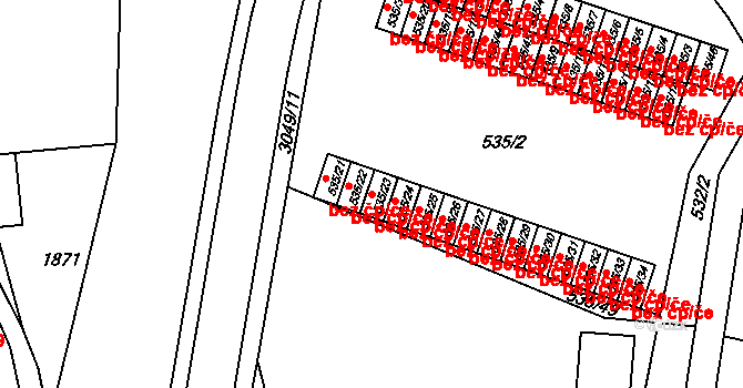 Rychnov nad Kněžnou 44263228 na parcele st. 535/23 v KÚ Rychnov nad Kněžnou, Katastrální mapa