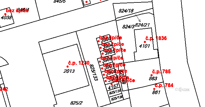 Humpolec 39221229 na parcele st. 3905 v KÚ Humpolec, Katastrální mapa