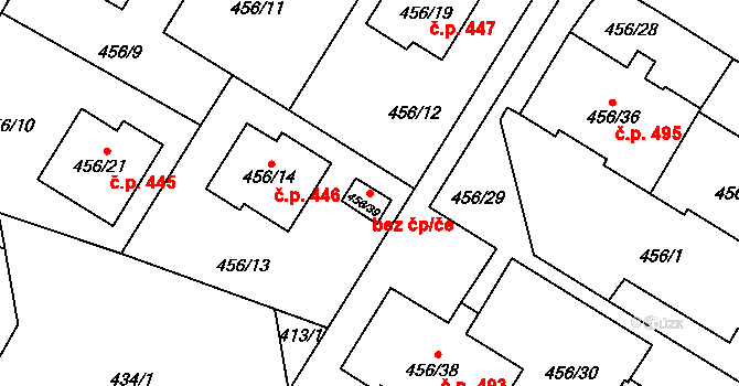 Dolní Benešov 43768229 na parcele st. 456/39 v KÚ Dolní Benešov, Katastrální mapa